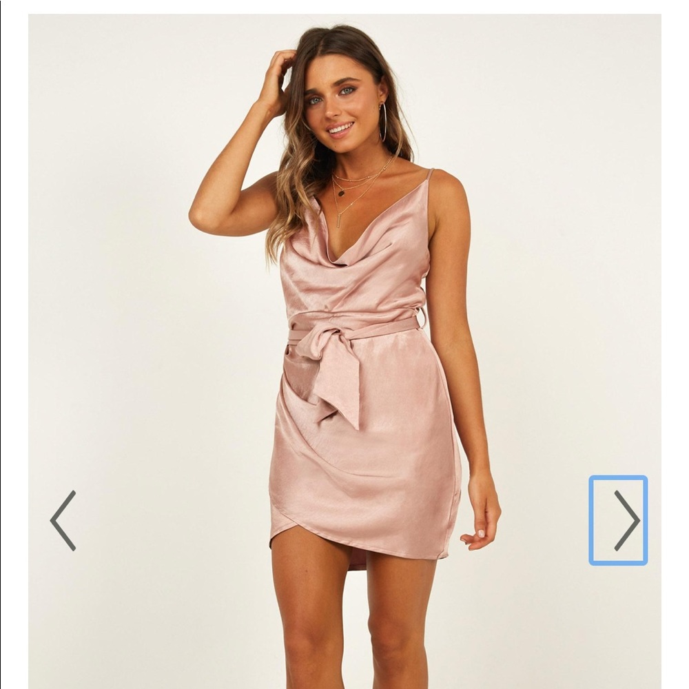 Showpo disco dancer dress in mauve satin